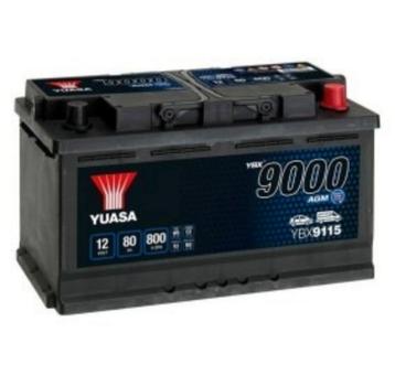 Batterie Yuasa YBX9115 12V 80Ah AGM Start‑Stop haut de gamme beschikbaar voor biedingen