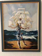 Kunst Reproductie Salvador Dali ''The Ship'', Antiek en Kunst, Ophalen of Verzenden