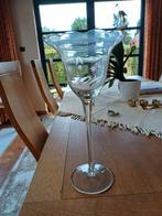 Windlicht / kandelaar op voet, Huis en Inrichting, Woonaccessoires | Vazen, Ophalen, Zo goed als nieuw, Glas