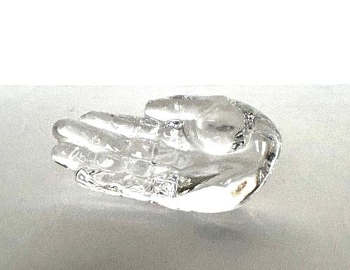 Val Saint Lambert kristallen hand H.MILLER Antwerps handje, Antiek en Kunst, Antiek | Glaswerk en Kristal, Ophalen of Verzenden