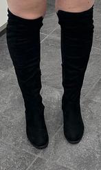 Zwarte knielaarzen - Maat 40, Kleding | Dames, Sokken en Kousen, Ophalen, Zo goed als nieuw