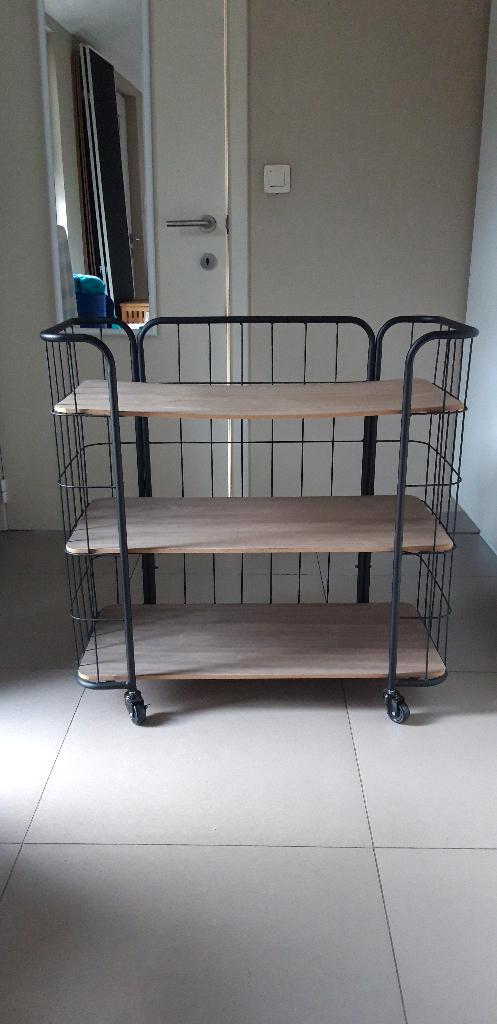 keukentrolley met 4 wielen, Maison & Meubles, Cuisine | Éléments de cuisine, Utilisé, Moins de 100 cm, 50 à 100 cm, 25 à 50 cm