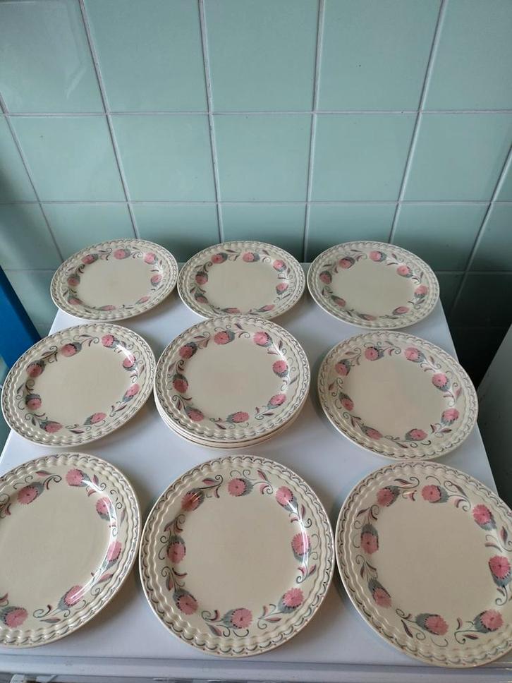 12 Delig Servies Porselein AFHALING LEES BESCHRIJVING, Huis en Inrichting, Keuken | Servies, Gebruikt, Compleet servies, Overige stijlen