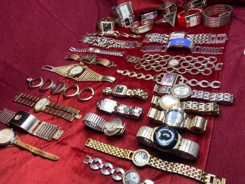 Partij Oude Horloges - Opknappers/Onderdelen beschikbaar voor biedingen