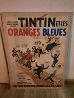 Kuifje - Originele filmposter Tintin et les oranges bleues, Verzamelen, Ophalen of Verzenden, Zo goed als nieuw, Kuifje