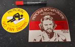 Vintage stickers sport Memorial Van Damme 1977 en 1981, Ophalen of Verzenden, Zo goed als nieuw, Sport