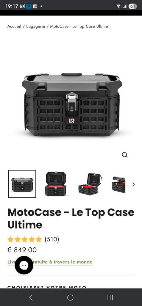 Top Case Lonerider MOTOCASE, Motoren, Accessoires | Koffers en Tassen, Nieuw, Ophalen