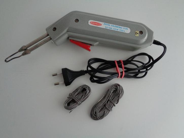 Pistolet a souder Marque: PEMCO avec fil argenté. Vintage, Doe-het-zelf en Bouw, Gereedschap | Lasapparaten, Gebruikt, Overige typen