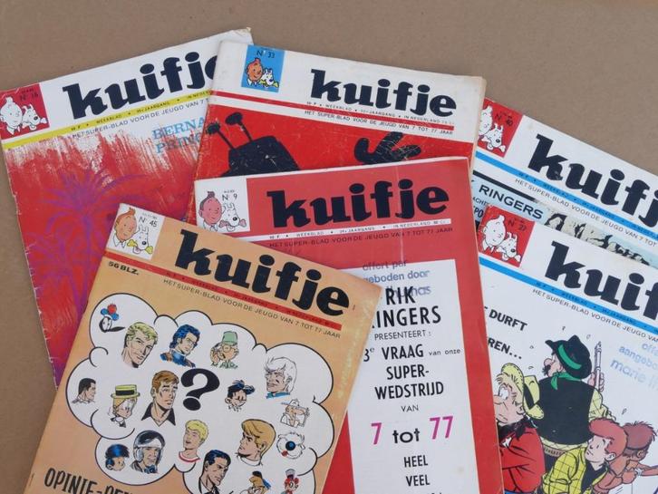 6 Kuifje strip weekbladen 1967-1969, Boeken, Stripverhalen, Gelezen, Meerdere stripboeken, Ophalen of Verzenden
