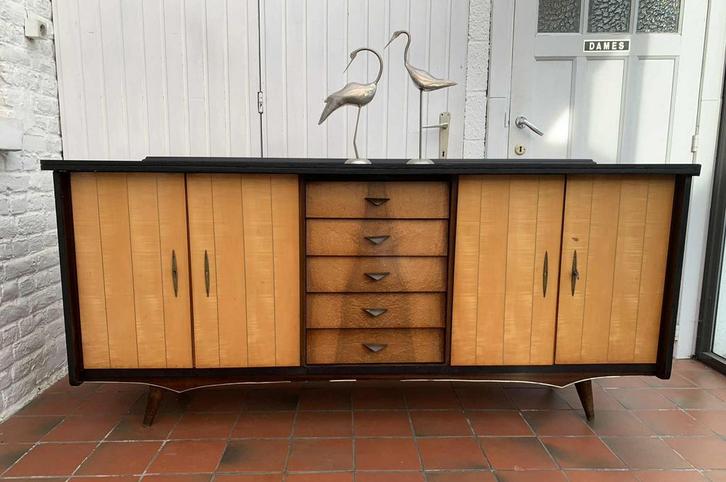 Vintage retro dressoir/dressoir, Huis en Inrichting, Kasten | Dressoirs, Gebruikt, Ophalen