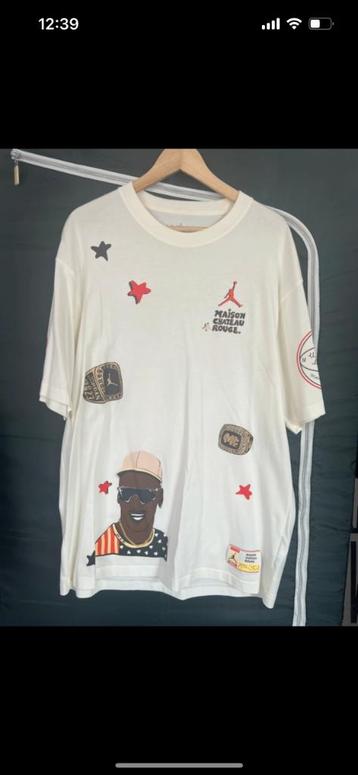 T-shirt Jordan X Maison château rouge taille L beschikbaar voor biedingen
