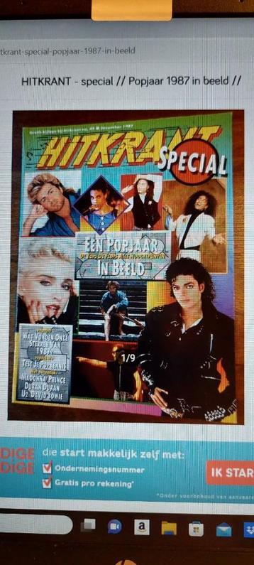 Hitkrant gezocht jaaroverzicht 1987 beschikbaar voor biedingen