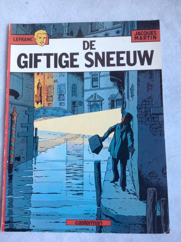Lefranc - 3. De giftige sneeuw - herdruk - sc - 1986, Livres, BD, Utilisé, Une BD, Enlèvement ou Envoi