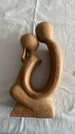Houten beeld ( 32 x 16 cm ) handwerk, Ophalen of Verzenden