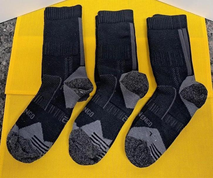 🎁 3 paires de chaussettes ARTENGO noir Taille 47/50, Kleding | Heren, Sokken en Kousen, Gedragen, Overige maten, Zwart, Verzenden