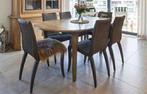 Eiken living …tafel en stoelen, Huis en Inrichting, Ophalen, Eikenhout, 200 cm of meer, 50 tot 100 cm
