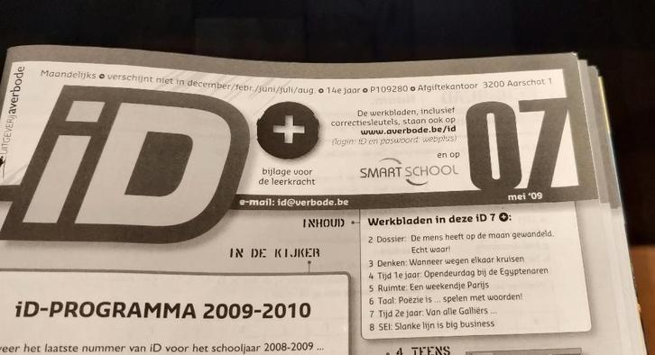 Tijdschriften iD 1996-1997 en 2000-2009 + leerkrachtdeel, Boeken, Tijdschriften en Kranten, Zo goed als nieuw, Overige typen, Ophalen of Verzenden