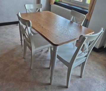 Ensemble table et chaise salle a manger ikea, Enlèvement, Comme neuf