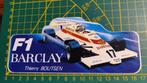Sticker Barclay Arrows BMW F1 Thierry Boutsen 1985, Verzamelen, Ophalen of Verzenden
