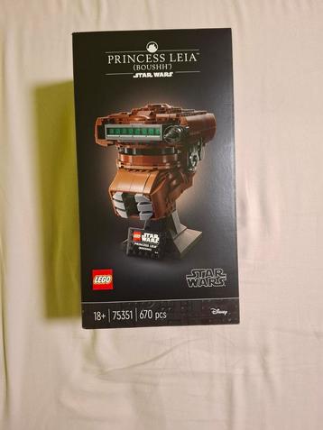 75351 Lego Star Wars helmet Princess Leia Boushh, Enlèvement ou Envoi, Comme neuf, Lego