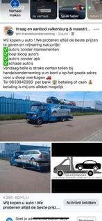 Gezocht alle merken afbraak auto's, Particulier, Te koop