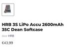 Batterij HRB LIPO3S 2600mAh., Ophalen