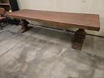 kloostertafel in teakhout 300x100x77h, Huis en Inrichting, Ophalen, Zo goed als nieuw, Teakhout