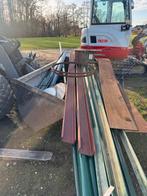 U profielen 300x10x50/T profiel paal groen 5mm dik 4 meter, Doe-het-zelf en Bouw, Metalen, Ophalen, Zo goed als nieuw