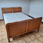 Bed met spiraalbodem en matras, Antiquités & Art, Antiquités | Meubles | Lits, Enlèvement