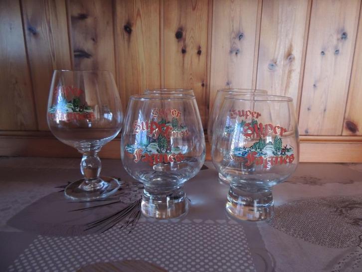 Verres - Lot de 5 verres Super des Fagnes, Huis en Inrichting, Keuken | Servies, Ophalen