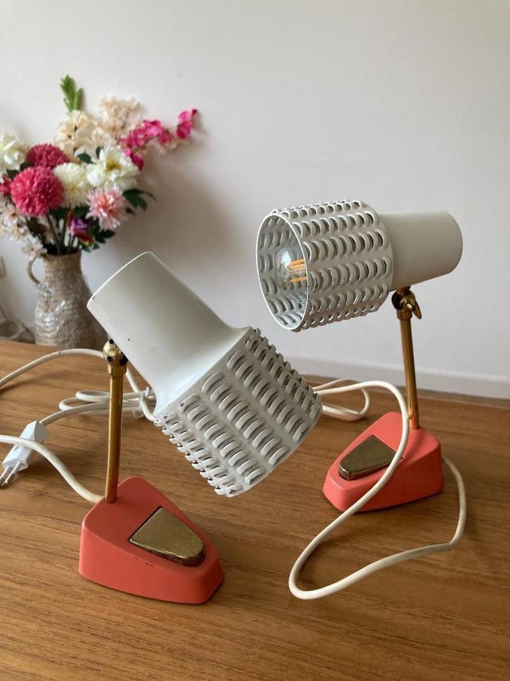 Nachtlampjes retro style mid century, Verzamelen, Retro, Huis en Inrichting, Ophalen