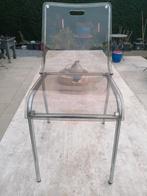 6 CHAISES EN PLEXIGLAS SOLIDES, Maison & Meubles, Enlèvement ou Envoi