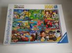 Puzzel Ravensburger 1000 stukjes Disney Pixar movies, Gebruikt, Ophalen of Verzenden, 500 t/m 1500 stukjes, Legpuzzel