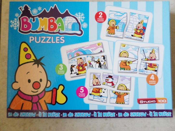 Bumba puzzels in de sneeuw, Kinderen en Baby's, Speelgoed | Kinderpuzzels, Zo goed als nieuw, Ophalen of Verzenden