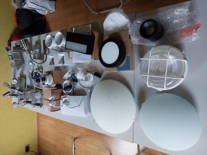 Lot van armaturen 28st perfecte staat, Huis en Inrichting, Lampen | Spots, Ophalen
