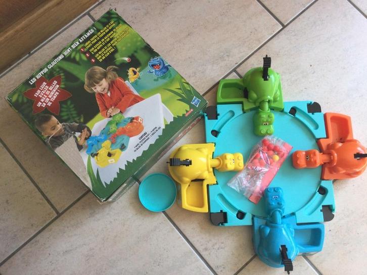 SPEL „GLUTTON HIPPOS” HASBRO - 4 JAAR+GRATIS SLEUTELHANGERS, Antiek en Kunst, Antiek | Overige Antiek, Ophalen of Verzenden