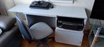 Computerbureautje en.stoeltje op wielen, Maison & Meubles, Bureaux, Enlèvement
