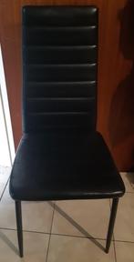 6 keukenstoelen, Huis en Inrichting, Stoelen, Ophalen, Zwart, Keukenstoel, Zo goed als nieuw