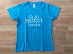 t-shirt i'm the greatest gymnast maat S/ 164, Sport en Fitness, Kindermaat 146 t/m 176, Ophalen, Zo goed als nieuw, Blauw
