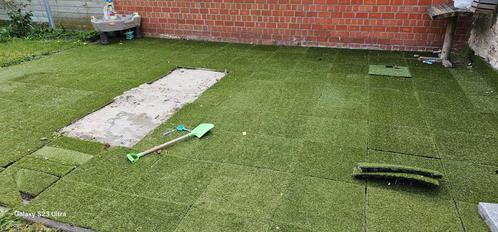 Kunstgrastegels, Tuin en Terras, Gras en Kunstgras, Zo goed als nieuw, Kunstgras, Ophalen