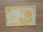 Nieuw klein tapijt Welkom 60x38 cm met een beer voor binnen, Neuf, Enlèvement ou Envoi, 50 à 100 cm, Schattig