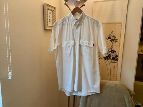 Chemise homme été blanche, Camel active, Taille S / M, Kleding | Heren, Overhemden, Zo goed als nieuw, Halswijdte 39/40 (M), Wit