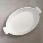 Le Creuset ovenschaal, ovenschotel 32 cm - ovaal wit, Gebruikt, Overige typen, Ophalen of Verzenden, Gietijzer