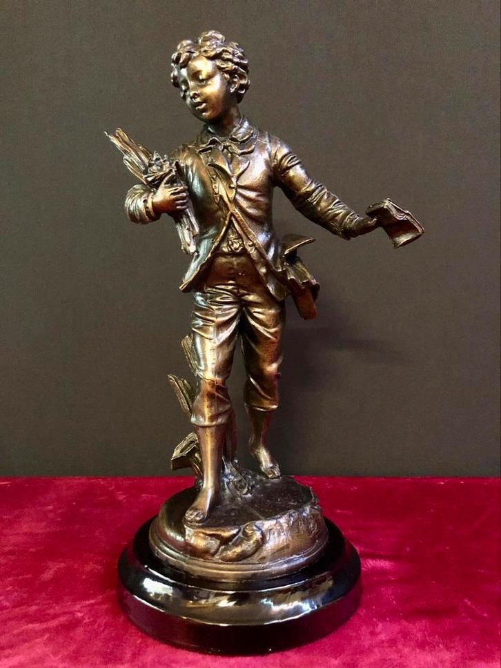 Prachtig beeld getekend ( L&F Moreau ), Antiek en Kunst, Antiek | Brons en Koper, Brons, Ophalen