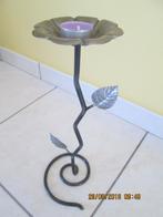 Bougeoir en fer forgé sur pied Design, Neuf, Métal, Chandelier, Noir