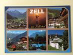 Postkaart Zell im Zillertal, Affranchie, Autriche, Envoi