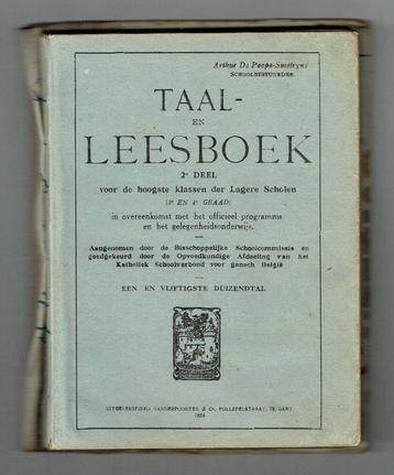 Boek-Taal- en leesboek (1924), Antiek en Kunst, Ophalen of Verzenden, Arthur De Paepe - Smetryn