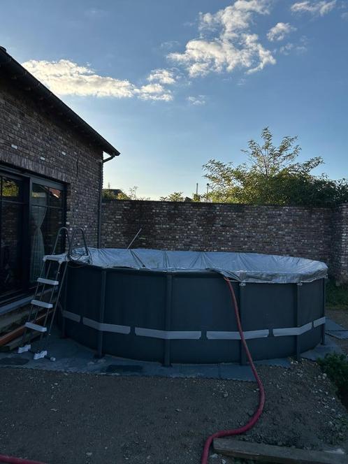 Intex Ultra XTR 488x122 compleet!, Tuin en Terras, Zwembaden, Zo goed als nieuw, Opzetzwembad, 120 cm of meer, 400 cm of meer