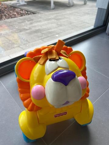 Fisher price duw & rij leeuw beschikbaar voor biedingen