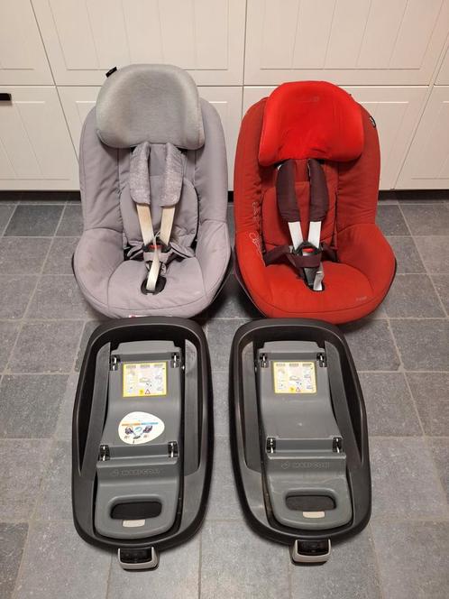 Set stoelen/isofix, Kinderen en Baby's, Autostoeltjes, Gebruikt, Maxi-Cosi, 9 t/m 18 kg, Isofix, Verstelbare rugleuning, Slaapstand